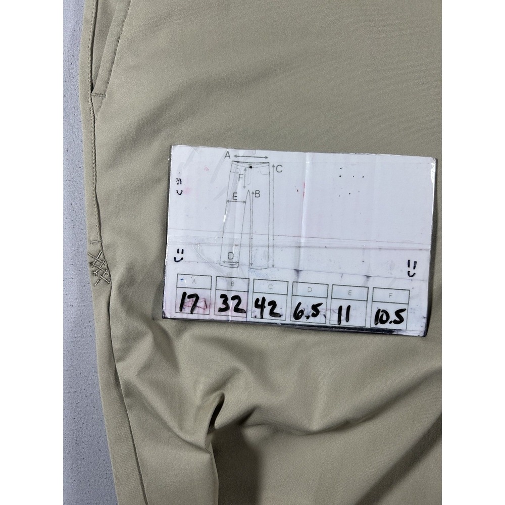 NWT Mens Rhone Commuter Slim Fit Pants 34x32 Tan Performance Golf Travel Casual - Picture 10 of 11